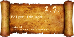 Pelger Tímea névjegykártya